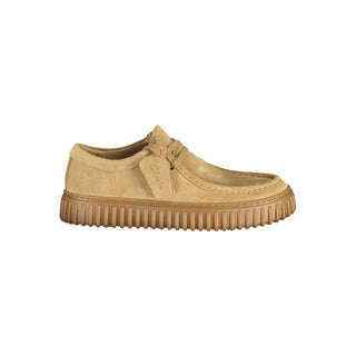 Zapato de cuero marrón para hombre