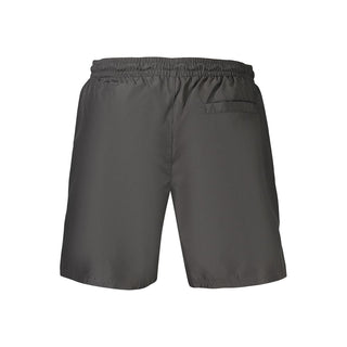 Ropa de baño de poliéster negra para hombre