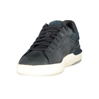 Blue Polyester Men's Sneaker