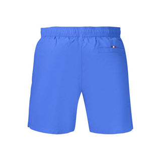 Blue Polyester Men's Shorts