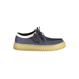 Zapato para hombre de tela azul