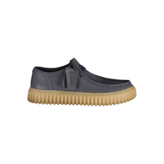 Zapato clásico para hombre de cuero azul
