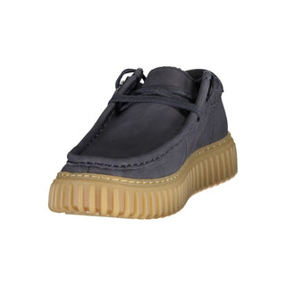 Blue Leather Men's Classic Shoe