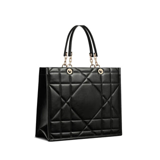 Black Leather Tote Bag