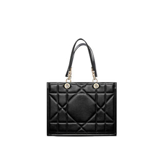 Black Leather Tote Bag