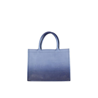 Blue Calfskin Tote Bag