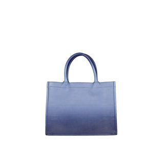 Blue Calfskin Tote Bag