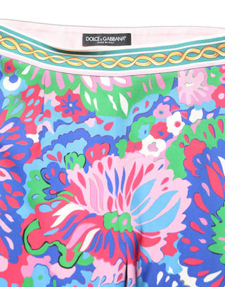 Leggings multicolor de jersey elástico con estampado floral  