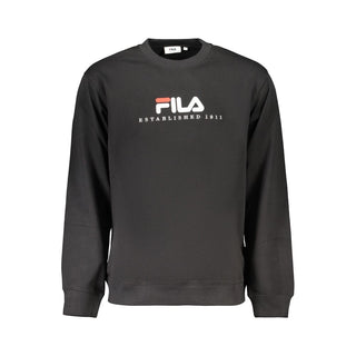 Black Cotton Men's Sweatshirt
