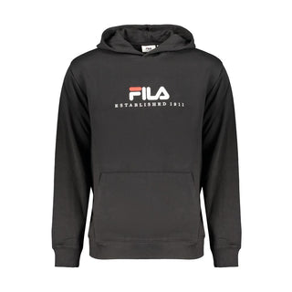 Black Cotton Men's Sweatshirt