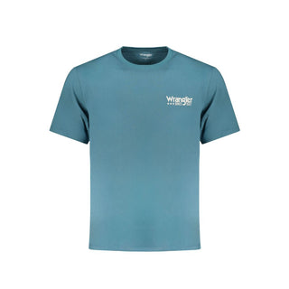 Blue Cotton Men's T-Shirt
