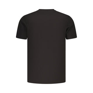 Camiseta negra de algodón para hombre