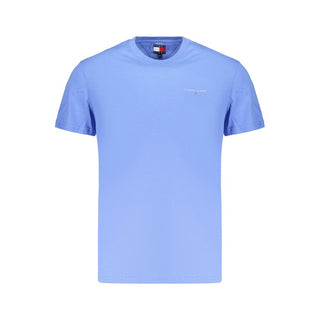 Light Blue Cotton Men's T-Shirt
