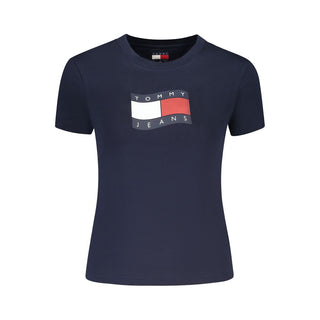 Blue Cotton Women's T-Shirt