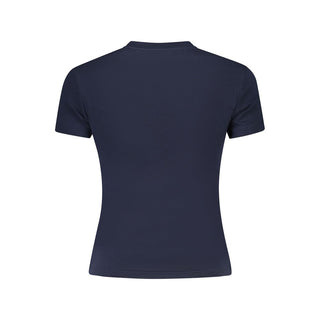 Blue Cotton Women's T-Shirt