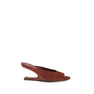 Mules de piel de cabra burdeos