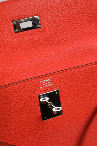 Kelly 32 Two-Way Handbag with Palladium Hardware