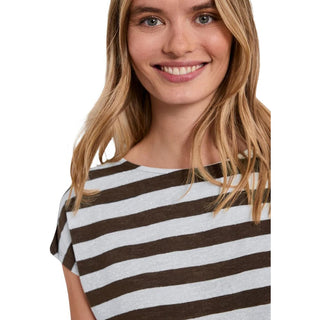 Brown Polyester T-Shirt