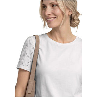 Cream Cotton T-Shirt