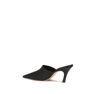Black Silk Sandals