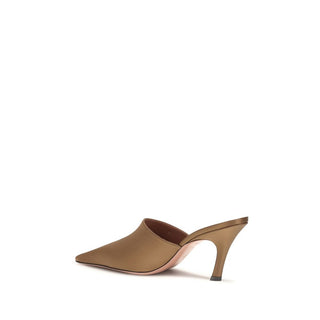Brown Silk Sandals