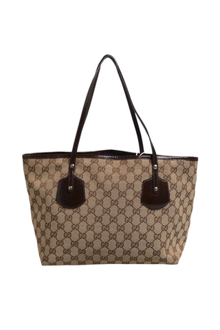 Bolso tote mediano Jolie Charm de lona beige