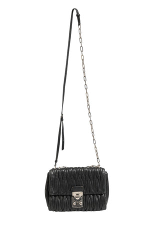 Confidential Matelasse Leather Flap Shoulder Bag