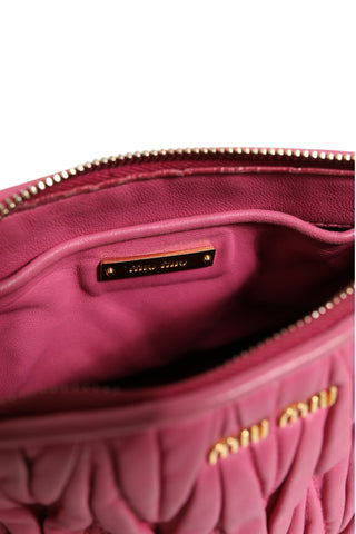 Matelassé Leather Shoulder Bag