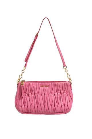 Matelassé Leather Shoulder Bag