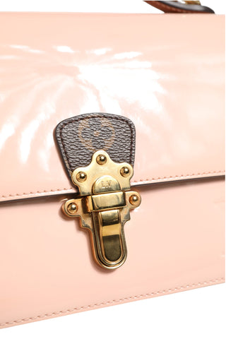 Pink Vernis and Monogram Canvas Cherrywood BB Shoulder Bag