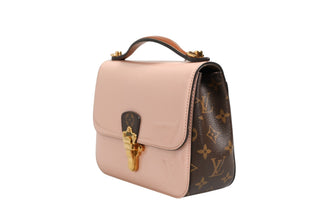 Pink Vernis and Monogram Canvas Cherrywood BB Shoulder Bag
