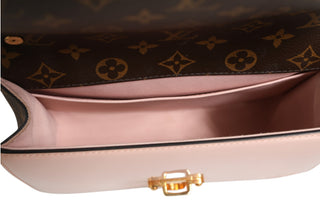 Pink Vernis and Monogram Canvas Cherrywood BB Shoulder Bag