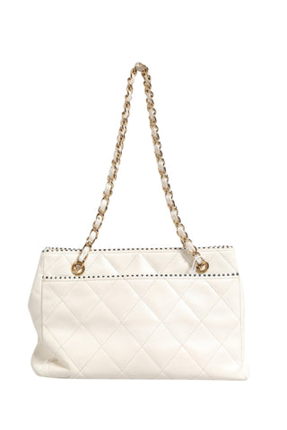 Mini 22 acolchado de piel de becerro brillante blanco 1792563