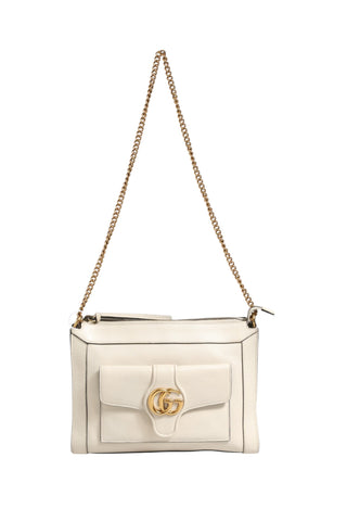 Bolso pequeño bandolera Arli de cuero blanco