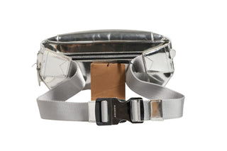Belt bag Silver in Synthetic