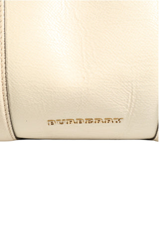 Chalk White Large Leather Tote Bag
