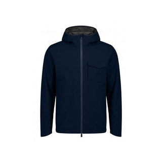 Blue Polyester Shell Jacket