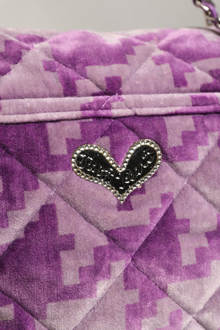 Purple shoulder bag