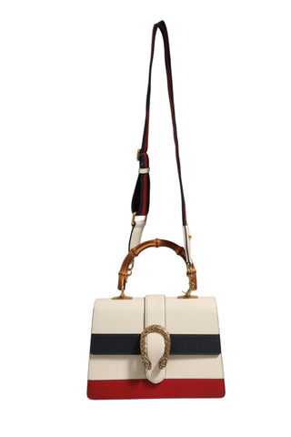 Dionysus Bamboo Top Handle Bag Colorblock Leather