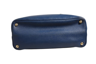Blue Saffiano Leather 2way Bag