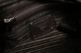 Metallic Nappa Leather Ruffle Shoulder Bag