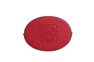 Bolso tipo cubo Gate de cuero frambuesa y vino
