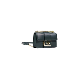 Bolso de mano de poliéster verde