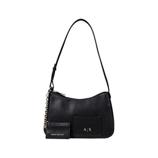 Black Polyester Handbag