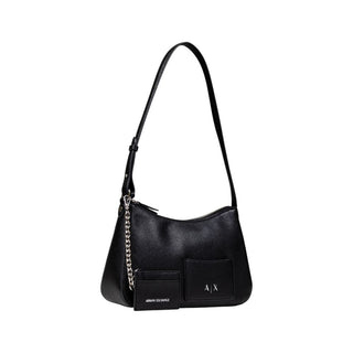 Black Polyester Handbag
