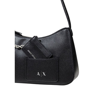 Black Polyester Handbag
