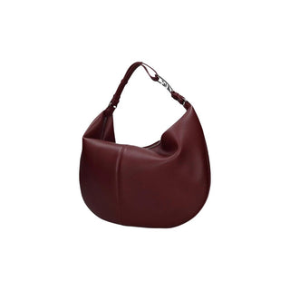 Bolso de mano de poliéster burdeos