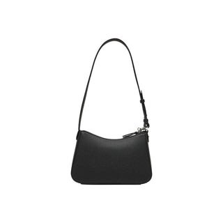 Bolso de mano de poliéster negro