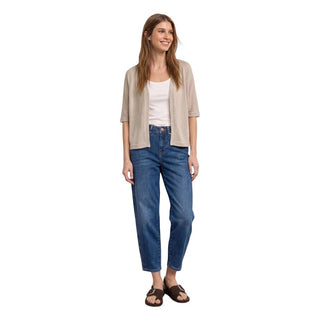Gray Polyester Cardigan