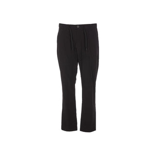 Black Elastane Athletic Pants